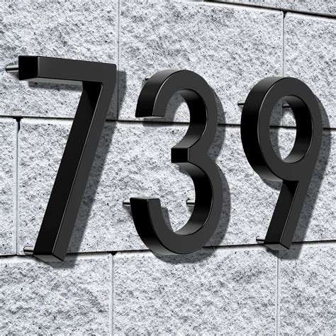 metal house numbers 6-inch|6 inch reflective house numbers.